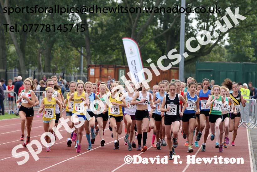 Girls under-15s, Northern Road Relays, Blackpool. Photo: David T. Hewitson/Sports for All Pics